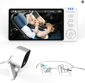 PSABM950 Car baby monitor Multi-function rear seat camera Baby Car Camera 5 inch LCD night remote camera VOX 2.4GHz support (1280*720P) Temperatu PSABM950 Car baby monitor Multi-function rear seat camera Baby Car Camera 5 inch LCD night remote camera VOX 2.4GHz support (1280*720P) Temperatu