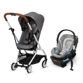 CYBEX Eezy S Twist Stroller and Aton 2 Travel System Infant Car Seat - Grey CYBEX Eezy S Twist Stroller and Aton 2 Travel System Infant Car Seat - Grey